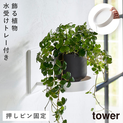 山崎実業 壁付け プランターラック タワー|tower(リビング)|リビング小物収納