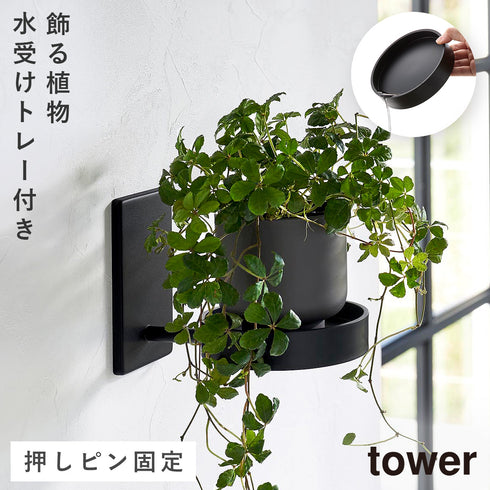 山崎実業 壁付け プランターラック タワー|tower(リビング)|リビング小物収納