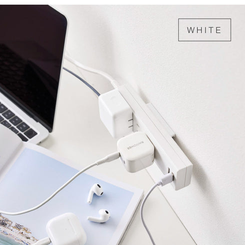 壁付け 電源タップ収納ホルダー タワー 2個組.|s6