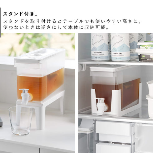 冷蔵庫ドリンクサーバー タワー 2.8L スタンド付き.|s5