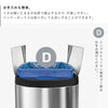 シンプルヒューマン 分別 バタフライステップカン 40L.|s8
