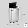 シンプルヒューマン 分別タッチバーカン 48L.|s9