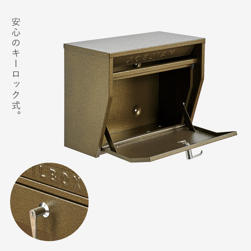 壁掛けポスト(ハンマートーン)スタンドセット .|s7