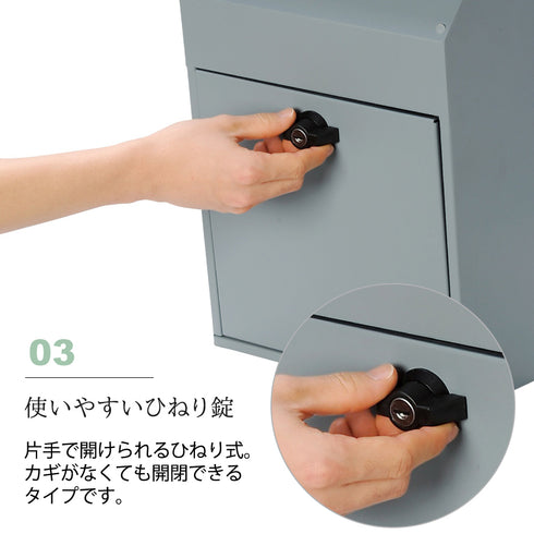 壁掛けポスト スタンド付き GALVA.|s5