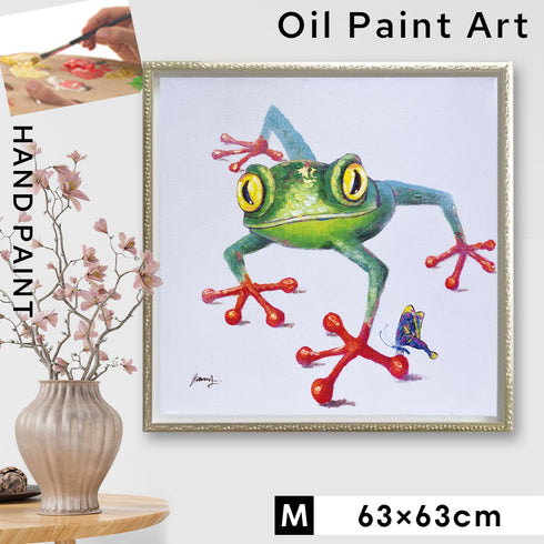 オイル ペイント アート クロールフロッグ M.|m2