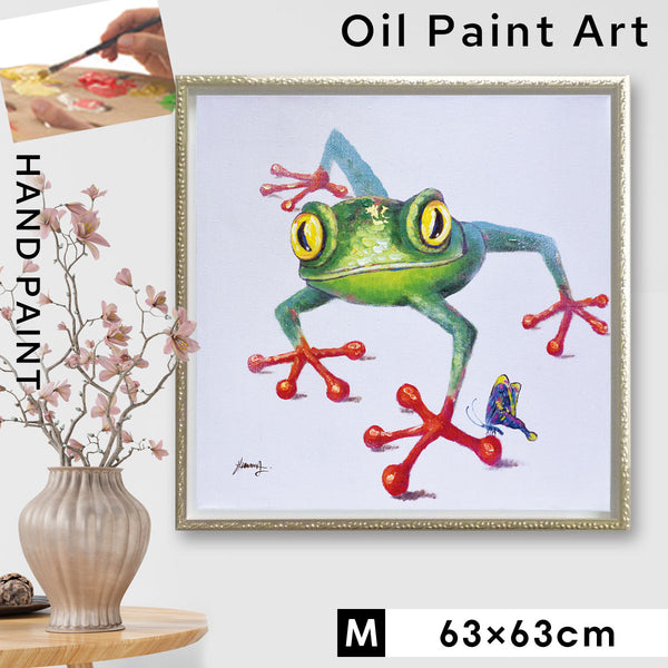 オイル ペイント アート クロールフロッグ M.|m2