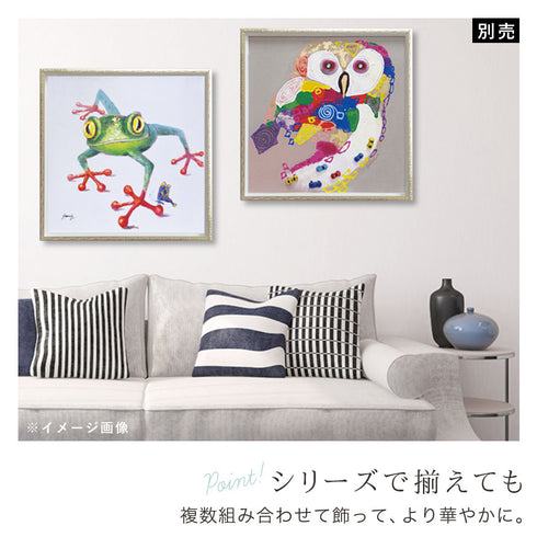 オイル ペイント アート クロールフロッグ M.|s3