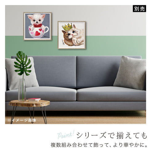 オイルペイントアート ティーカップドッグ4 Sサイズ.|s3