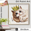 オイルペイントアート キングキャット Sサイズ.|m2