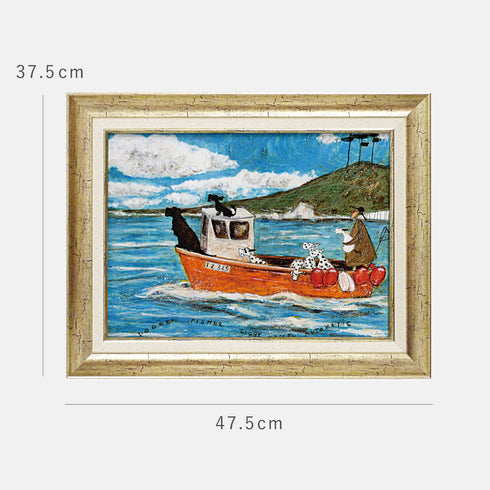 サムトフト 犬と釣り人と小さな船.|s7