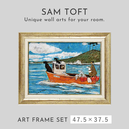 サムトフト 犬と釣り人と小さな船.|s1