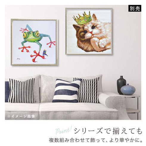 オイルペイントアート キングキャット Mサイズ.|s3