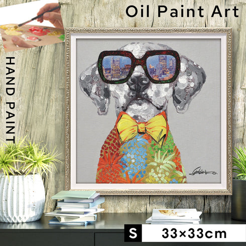 オイル ペイント アート ビュー シティ ドッグ S.|m2