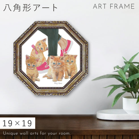 八角ミニゲルアートフレーム エミリー アダムス キューティーキティ