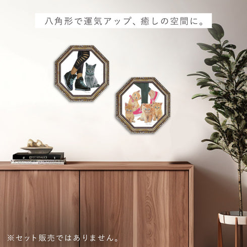 八角ミニゲルアートフレーム エミリー アダムス キューティーキティ.|s9