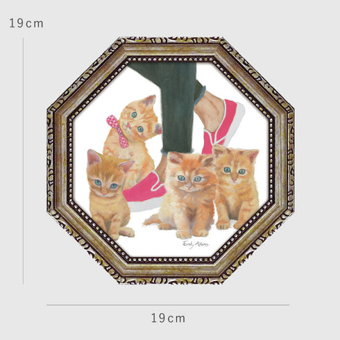 八角ミニゲルアートフレーム エミリー アダムス キューティーキティ.|s7