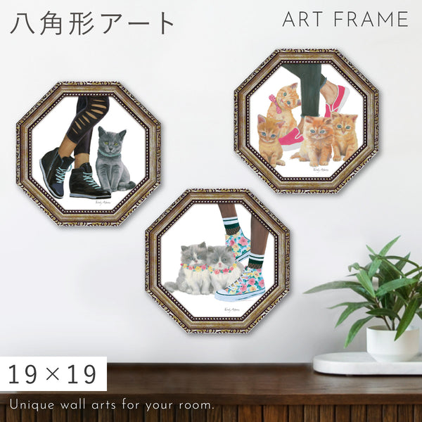八角ミニゲルアートフレーム エミリー アダムス キューティーキティ.|m2
