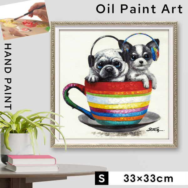 オイルペイント アート ティータイム S.|m2