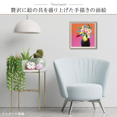 オイル ペイント アート トロピカルフラワー.|s2