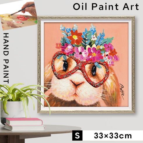 オイル ペイント アート 花かんむり.|m2