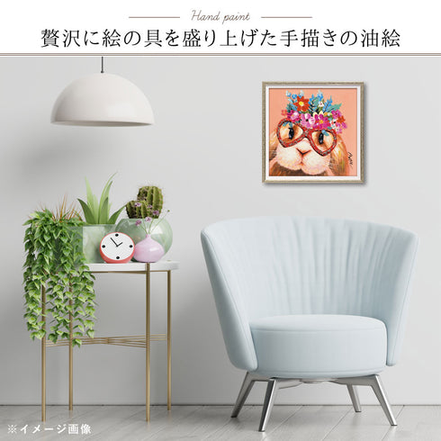 オイル ペイント アート 花かんむり.|s2