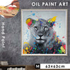 アート 絵画 壁掛け 油絵 63×63cm オイルペイント ロバストウーマン.|m2