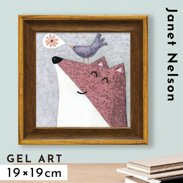 ミニゲル アートフレーム ジャネット ネルソン 「フォックス ソング」.|m2