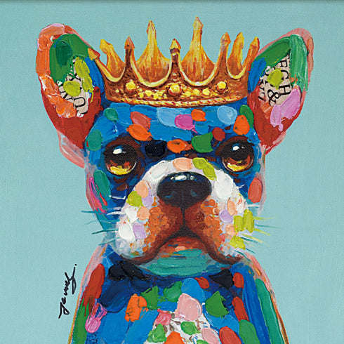 オイルペイントアート ブルーキング 33×33cm.|s3