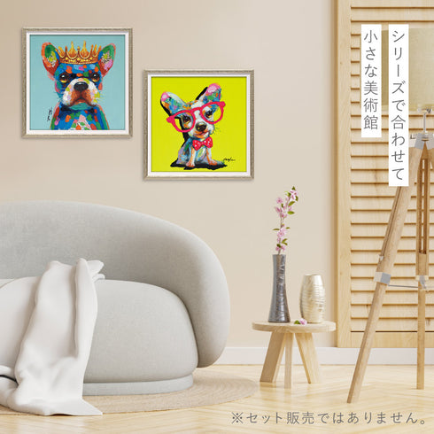 オイルペイントアート タイトイエロー 33×33cm.|s5