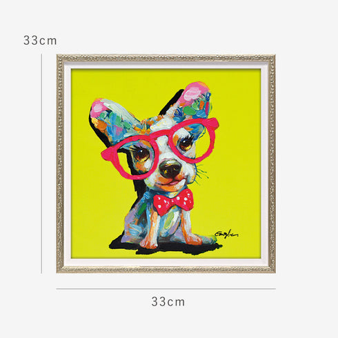 オイルペイントアート タイトイエロー 33×33cm.|s6