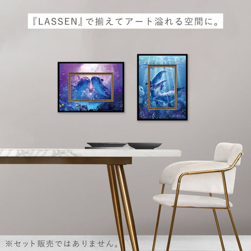 クリスチャン・リース・ラッセン ビッグアート「ドルフィン コンパニオン(Sサイズ)」.|s7