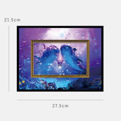 クリスチャン・リース・ラッセン ビッグアート「ドルフィン コンパニオン(Sサイズ)」.|s6