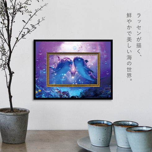 クリスチャン・リース・ラッセン ビッグアート「ドルフィン コンパニオン(Sサイズ)」.|s2