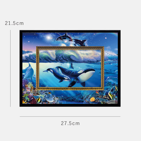 クリスチャン・リース・ラッセン ビッグアート「ブルーワールド2(Sサイズ)」.|s6