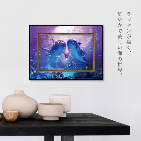 クリスチャン・リース・ラッセン ビッグアート「ドルフィン コンパニオン(Mサイズ)」.|s2