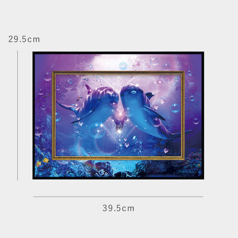 クリスチャン・リース・ラッセン ビッグアート「ドルフィン コンパニオン(Mサイズ)」.|s6