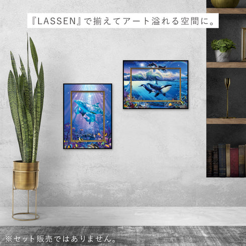 クリスチャン・リース・ラッセン ビッグアート「ブルーワールド2(Mサイズ)」.|s7