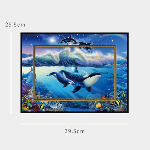 クリスチャン・リース・ラッセン ビッグアート「ブルーワールド2(Mサイズ)」.|s6