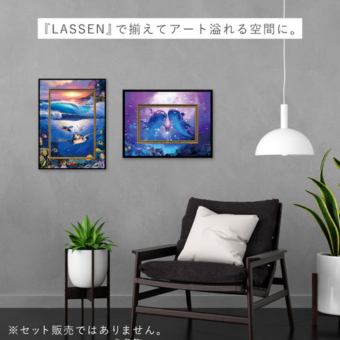 クリスチャン・リース・ラッセン ビッグアート「カミングホーム タートルズ(Mサイズ)」.|s7