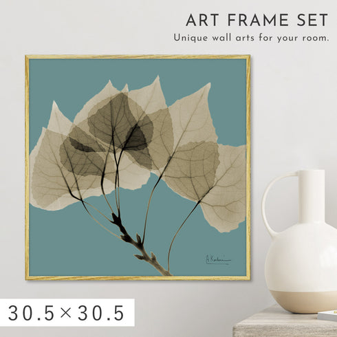 X-RAY CANVAS ART リーフブルー2 スクエアS.|m2