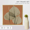 X-RAY CANVAS ART リーフオレンジ2 スクエアS.|m2