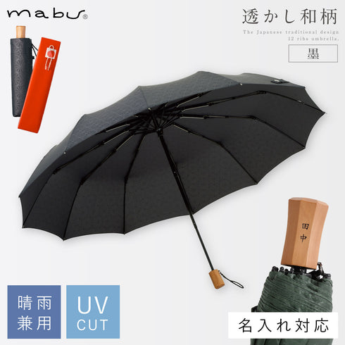 12本骨折りたたみ傘 江戸