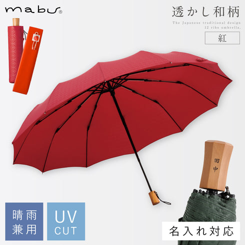 12本骨折りたたみ傘 江戸