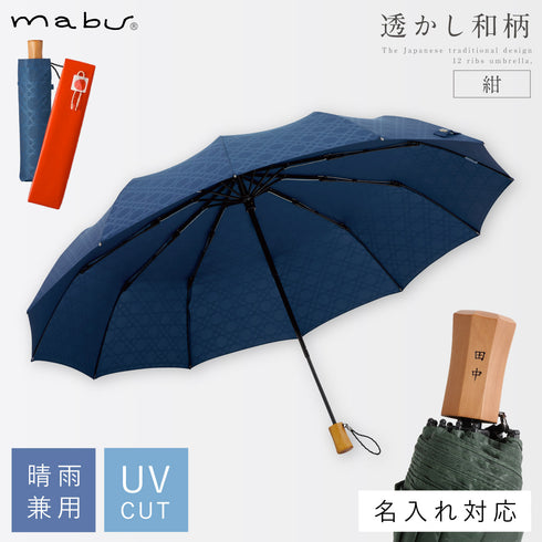 12本骨折りたたみ傘 江戸