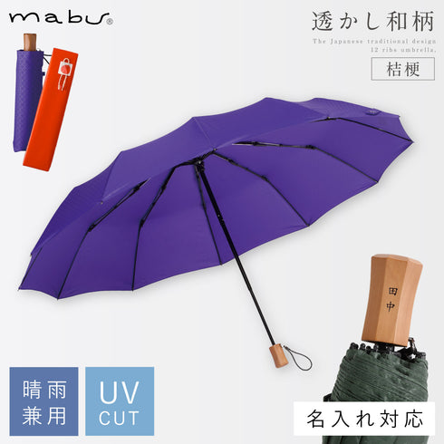 12本骨折りたたみ傘 江戸