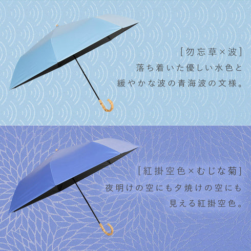 7本骨 遮光折りたたみ傘 江戸.|s14