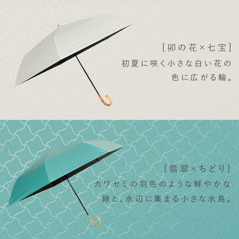 7本骨 遮光折りたたみ傘 江戸.|s13