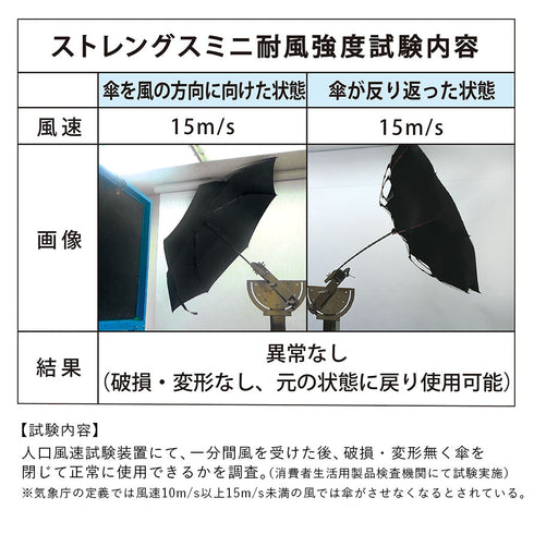 高強度折りたたみ傘 ストレングスミニR.|s3