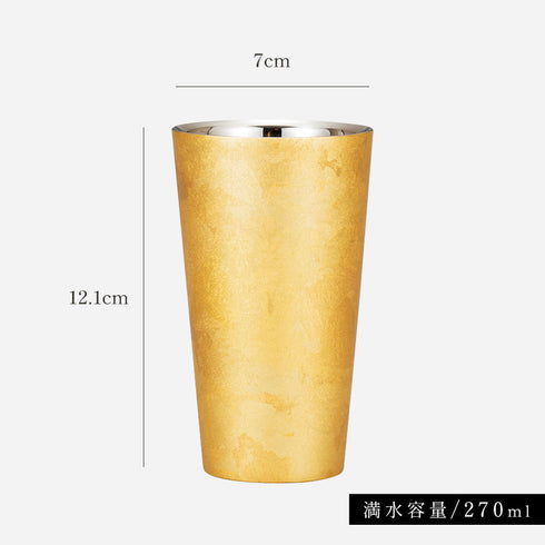 漆磨二重ストレートカップ 箔衣.|s6