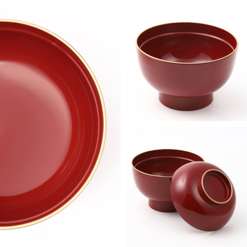 山中塗 雑煮椀大名型 .|s9